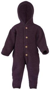 Overall Wollfleece lila melange