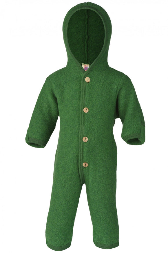 Overall Wollfleece grün melange
