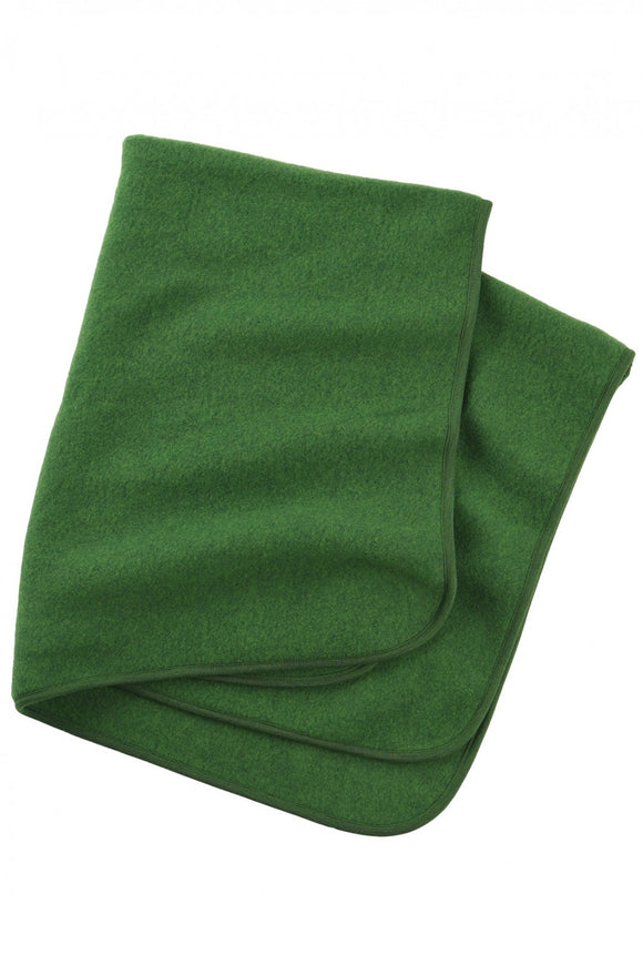 Babydecke Wollfleece grün melange