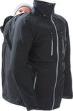 Softshell-Tragejacke schwarz - für den Papa