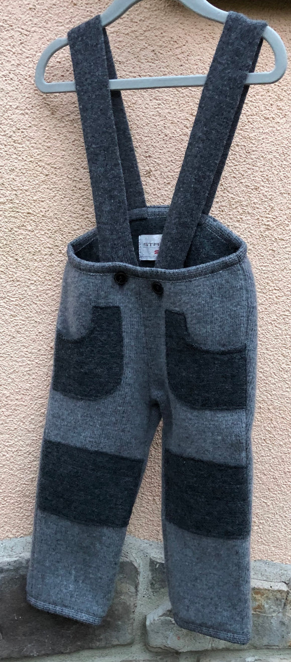 Hose Max Lambswool Double Walk grau