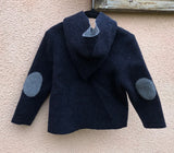 Jacke Michi Lambswool Double Walk dunkelblau